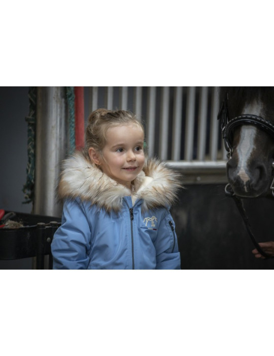 Blouson Lyon Glitter marine, taille 14 ans