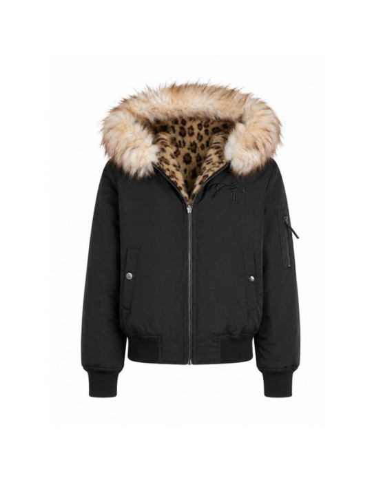 Bomber Pénélope LeoLyon noir, taille XS