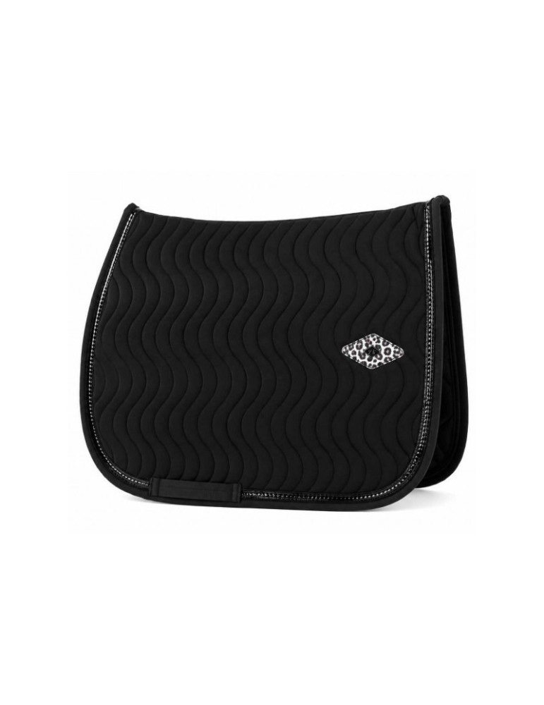 Tapis Pénélope Leo noir, taille cheval