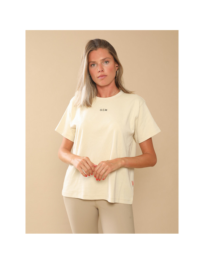 Tee-shirt GEM Éclair noir/léopard, taille S/M