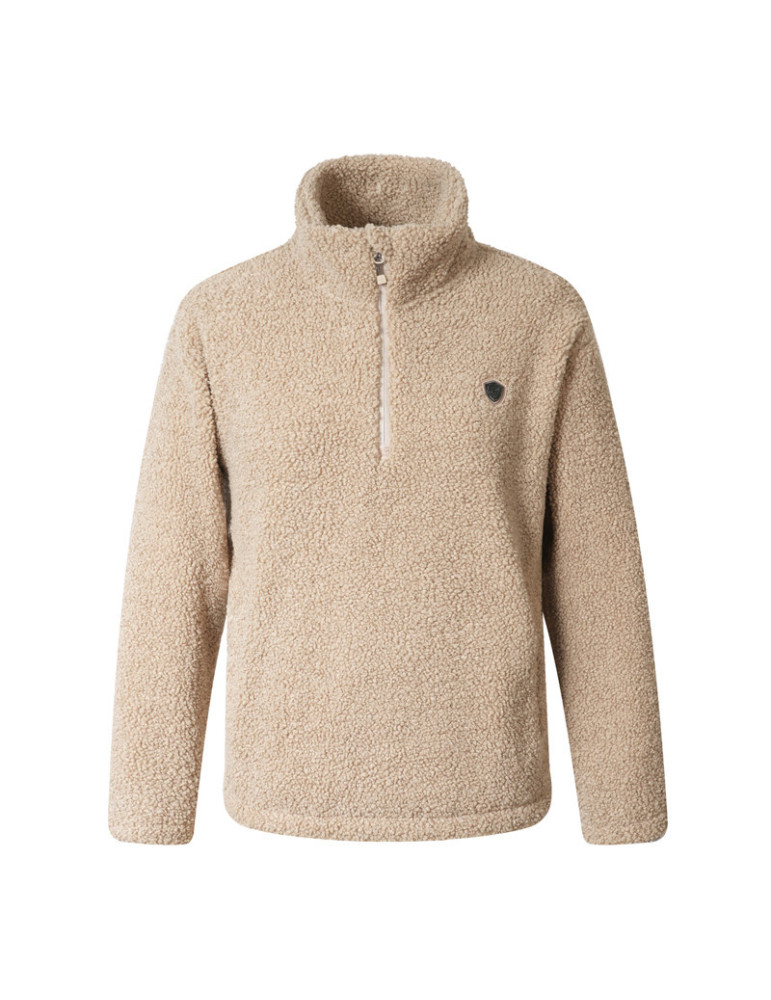 Sweat maille Covalliero Teddy noir, taille M