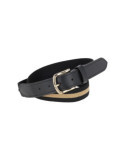 Ceinture Covalliero marine/beige, 75 cm