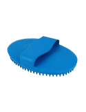 Étrille caoutchouc Hippo Tonic bleu roi, grand modèle