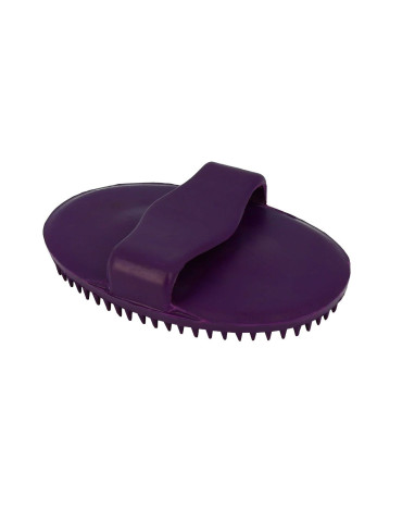 Étrille caoutchouc Hippo Tonic violet, grand modèle