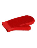Gant étrille rouge
