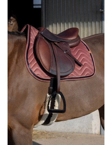 Tapis Equi-Thème Glossy vieux rose, taille cheval