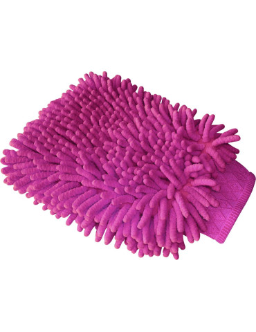 Gant chenille violet