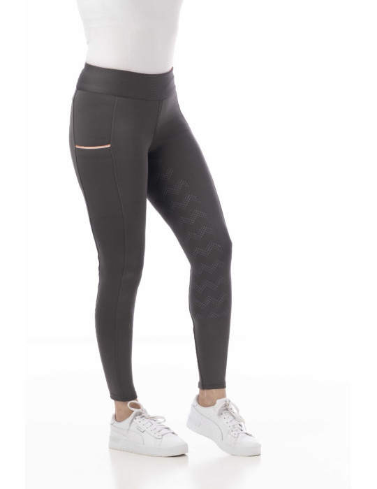 Legging Riding World gris, taille 12 ans