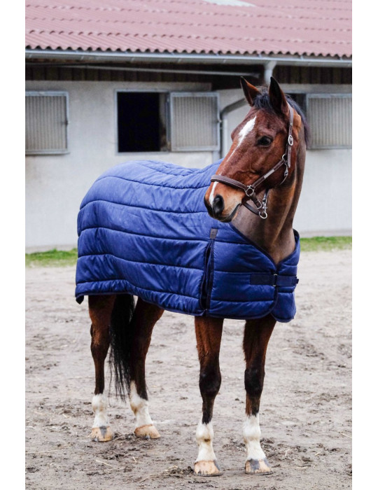 Sous-couverture Equi-Thème 300 g marine, 150 cm