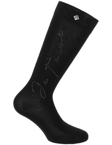 Chaussettes Equi-Thème Cassis noir, taille 37-39