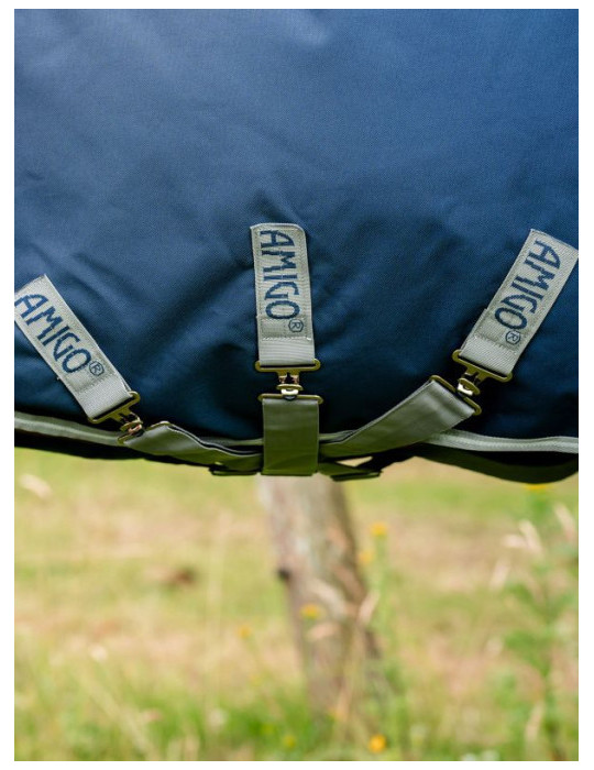 Couverture d’extérieur Amigo 1200D Plus Turnout 100g Navy 130cm – Horseware : imperméable, respirante et confortable