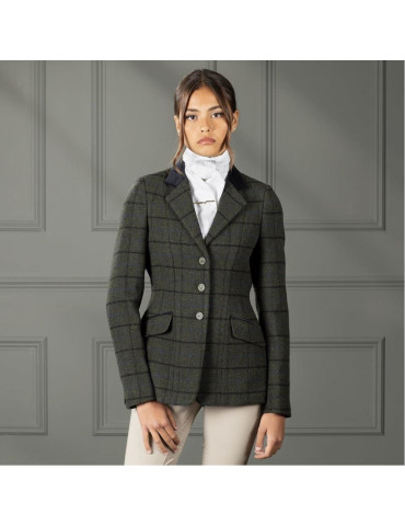 Veste Shires Saratoga tweed vert, taille 46