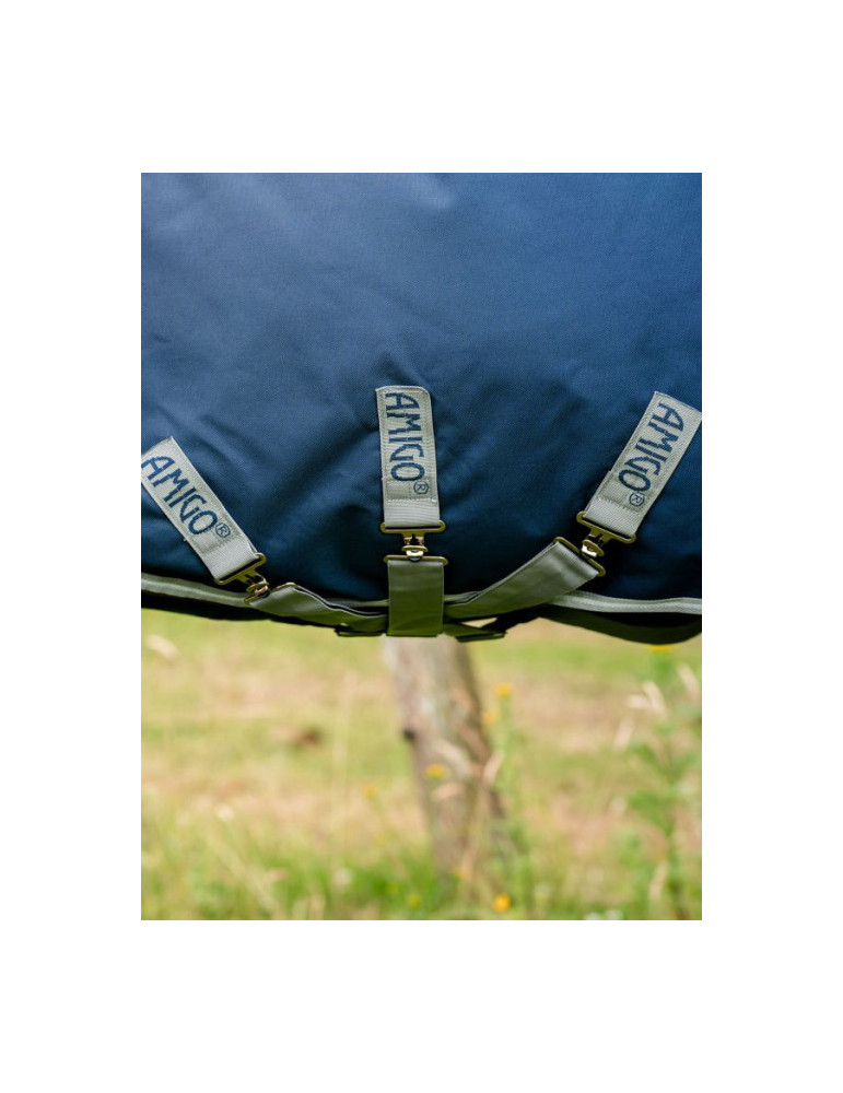 Couverture d’extérieur Amigo 1200D Plus Turnout 100g Navy 145cm – Horseware : imperméable, respirante et confortable