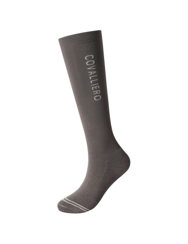 Chaussettes Covalliero chocolat, taille 34-36