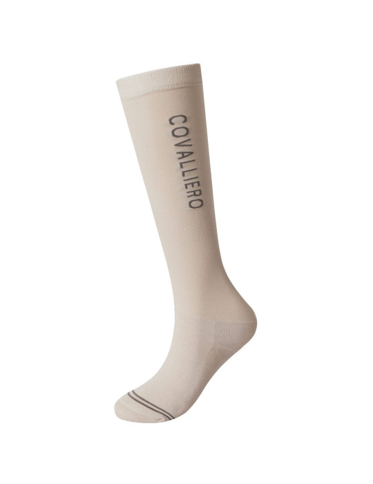 Chaussettes Covalliero beige, taille 40-42