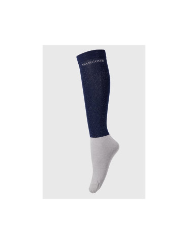 Chaussettes Harcour Shiny Vaela marine, taille 40-46