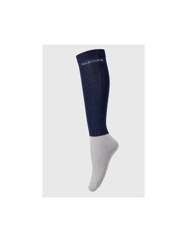 Chaussettes Harcour Shiny Vaela marine, taille 40-46