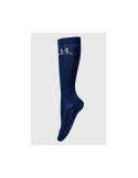 Chaussettes Harcour Shiny Happy marine, taille 40-46