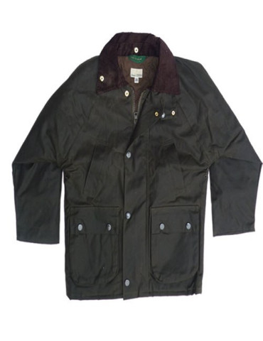 Veste huilée Lovergreen enfant olive, taille 12 ans