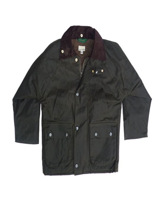 Veste huilée Lovergreen enfant olive, taille 12 ans