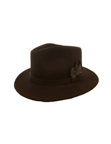 Chapeau en feutre Lovergreen marron, taille S