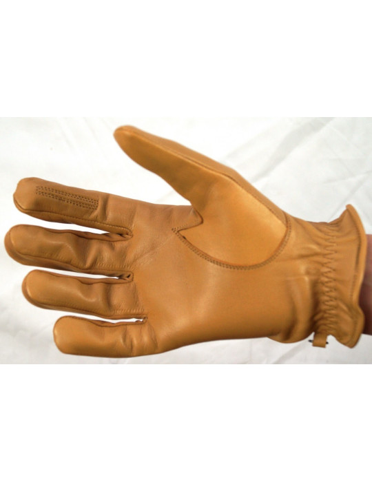 Gants Lovergreen cuir chamois caramel, taille S