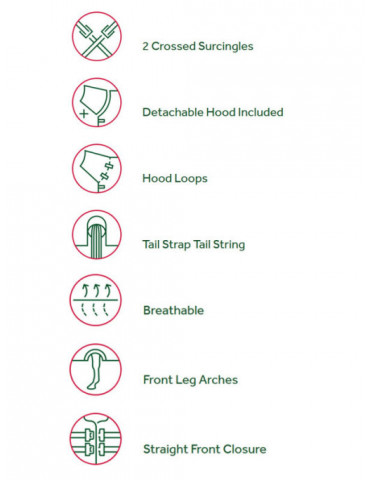 Couverture Amigo Hero Ripstop Plus 100g Horseware 130cm – Légère, imperméable et respirante 2