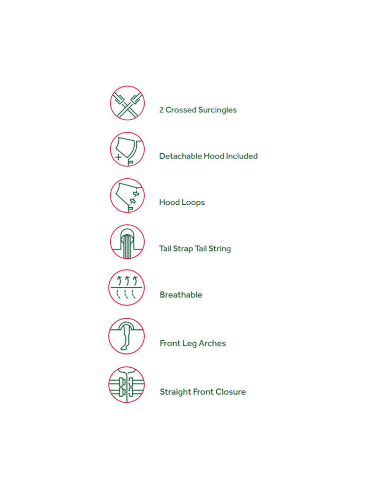 Couverture Amigo Hero Ripstop Plus 100g Horseware 130cm – Légère, imperméable et respirante