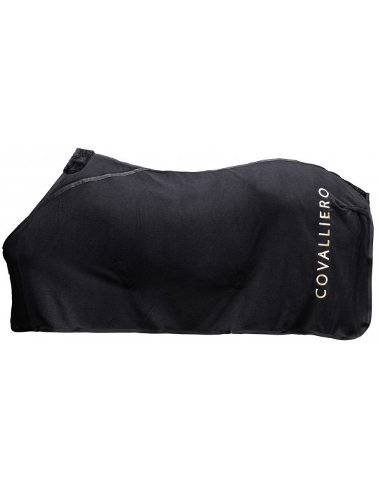 Couverture polaire Covalliero noir, taille 135 cm