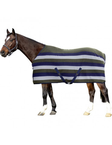 Couverture séchante -Professional- 6892 bleufoncé/gris pierre/vert olive taille 155