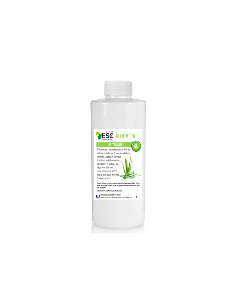 JUS D'ALOE VERA - Source de nombreux nutriments - Bien-être digestif cheval