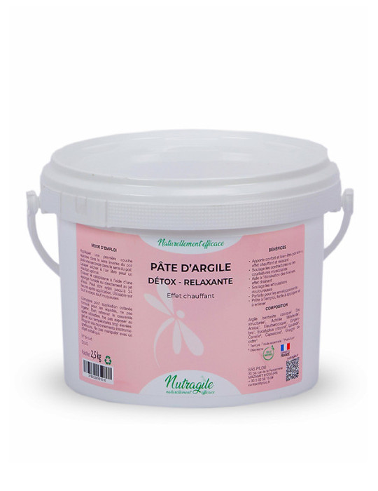 Pate d'argile 1.5kg Détox relaxante