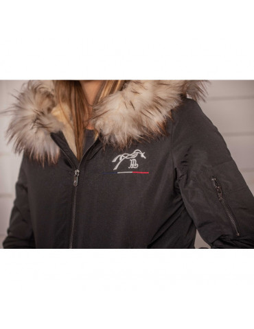 Blouson Lyon Glitter Pénélope noir, taille L | Nature Horse Langon 2