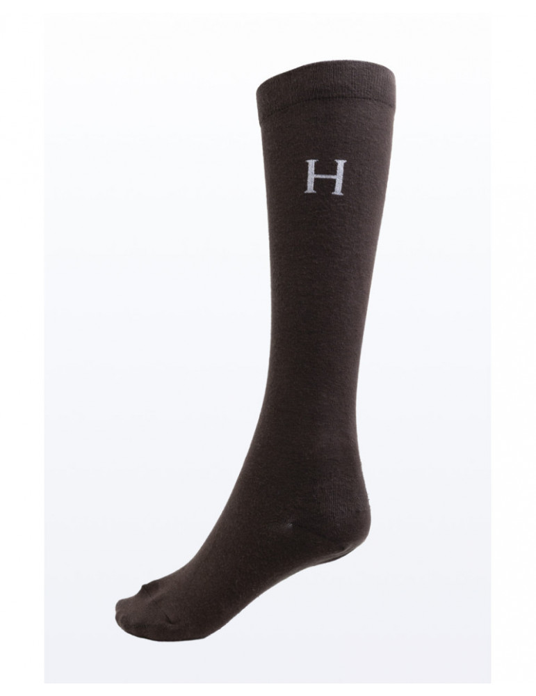 Chaussettes Aiko Harcour dark brown, taille 40/46