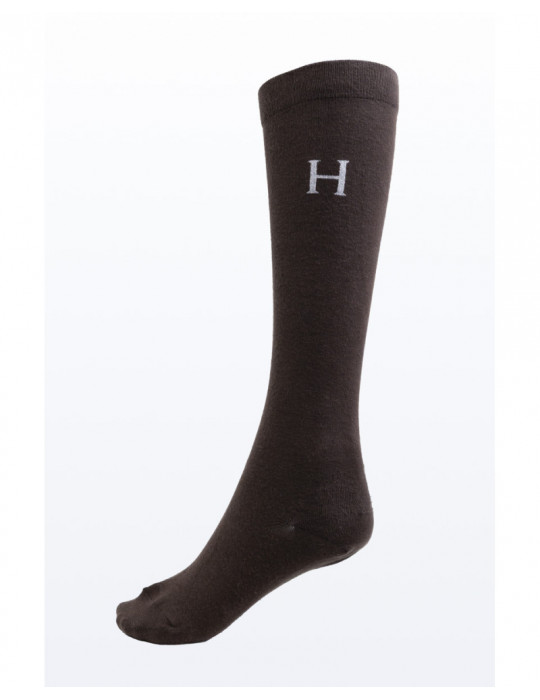 Chaussettes Aiko Harcour dark brown, taille 40/46