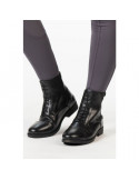 Boots en cuir synthétique -Sheffield- Style 9100 NOIR taille 35 - Natu